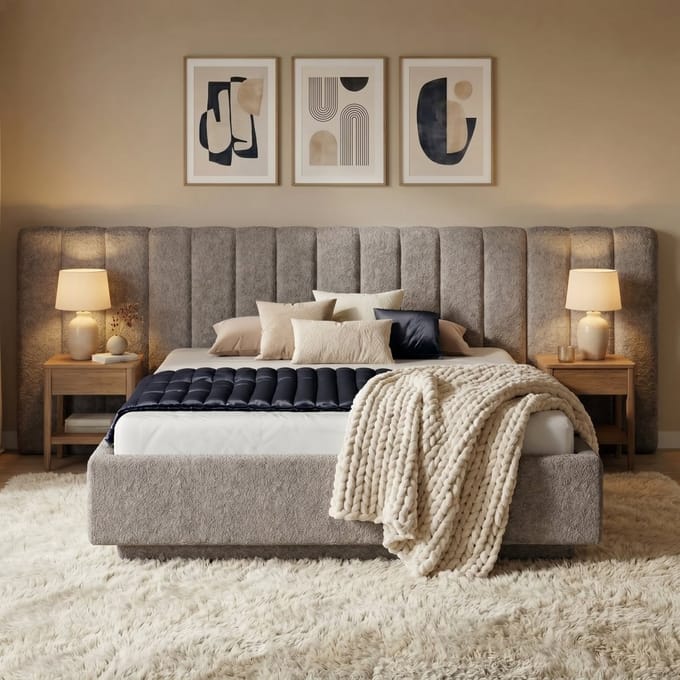 Mörgenn Luxe Bed Loft Luxe Designbed - - Greige (Dove 16) - 140x200