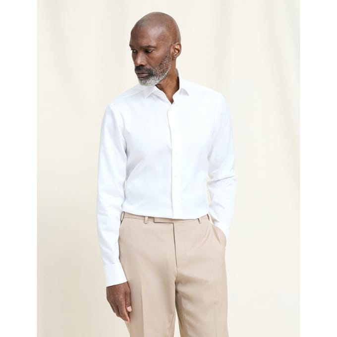 OLYMP Signature Overhemd, Tailored Fit, Signature Kent, Champagne