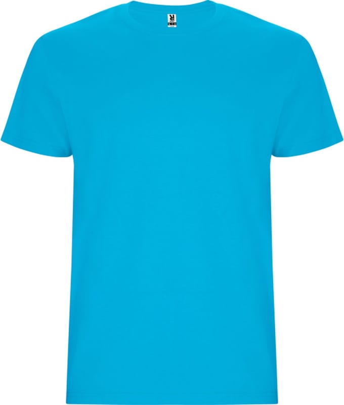 4 Pack T-shirts unisex met korte mouwen, 190 gram 'Stafford' Turquoise - M