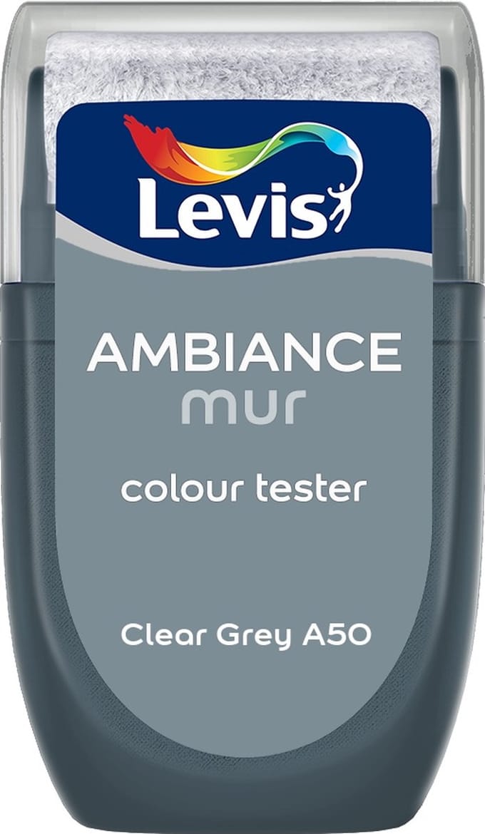 Levis - Muurverf Kleurtester Mat Mix - Clear Grey A50 - Mengverf - 30 Ml
