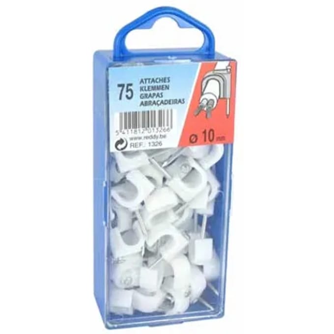 Reddy Clips 10mm Wit 75st.