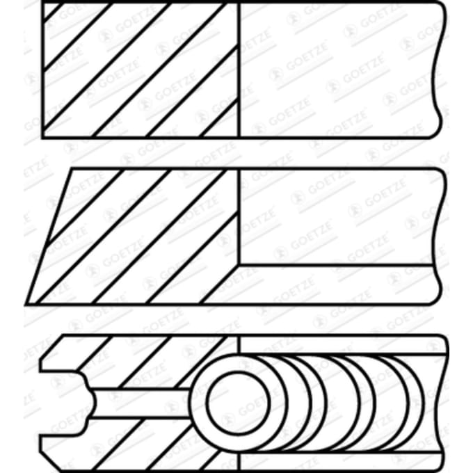 Goetze Engine Zuigerveren set GOETZE 08-960300-10