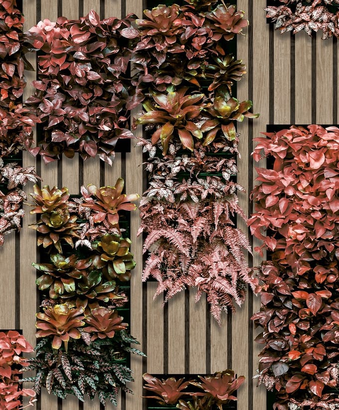 Dutch Wallcoverings - Artifice- planken/planten bei/bruin - M794-10