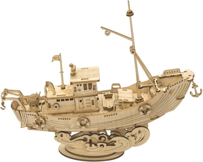 Robotime 3D puzzel modelbouwpakket Vissersschip TG308