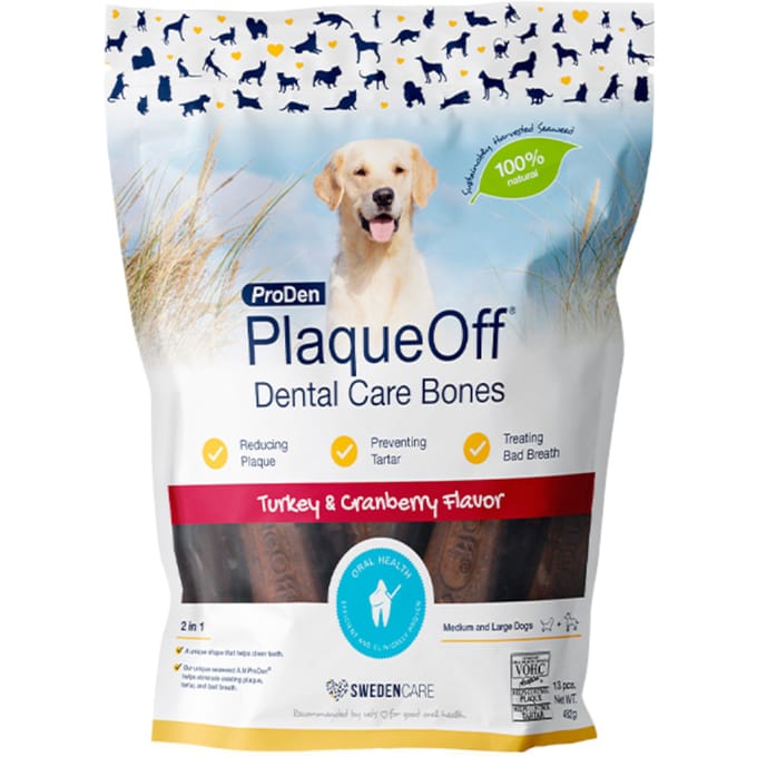 ProDen PlaqueOff Dental Care Botten - Kalkoen (482 g)