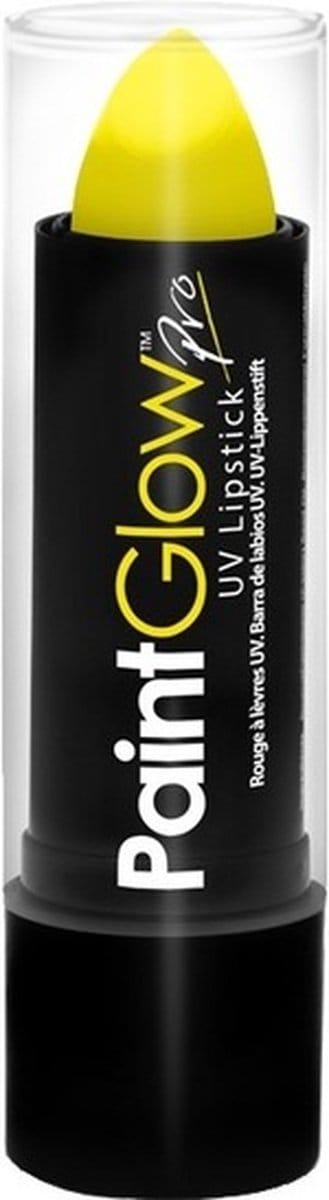 Paintglow Lippenstift/Lipstick - neon geel - UV/blacklight - 5 gram - schmink/make-up