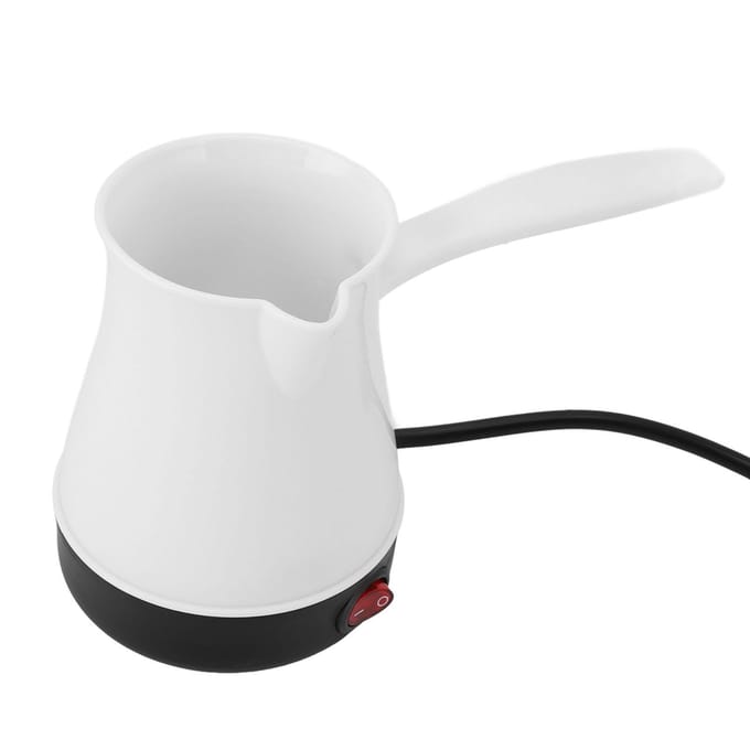 Elektrische Turkse Koffieketel 300ML Snelle Gelijkmatige Verhitting Roestvrij Staal Turkse Elektrische Koffie L(for 6.5-9kg) zwart
