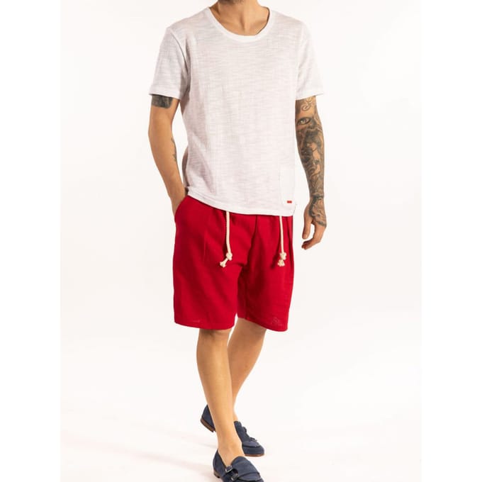 Takeshy Kurosawa shorts Lino Mannen rood