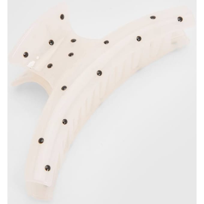 boohoo Dames Polkadot Haarklip | Wit