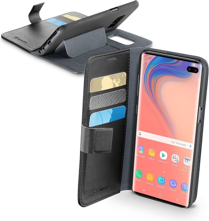 Cellularline Book Agenda Backcover Galaxy S10+ Zwart