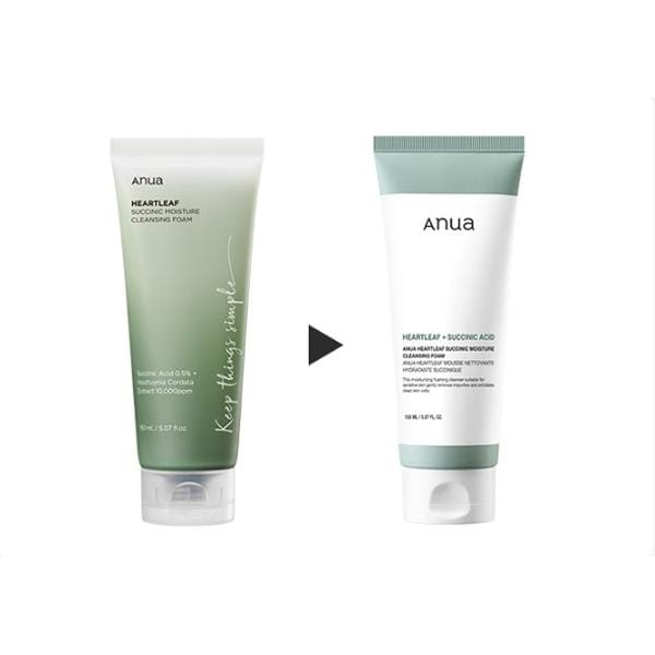 Anua - Heartleaf Succinic Moisture Cleansing Foam 2024 Version - 150ml