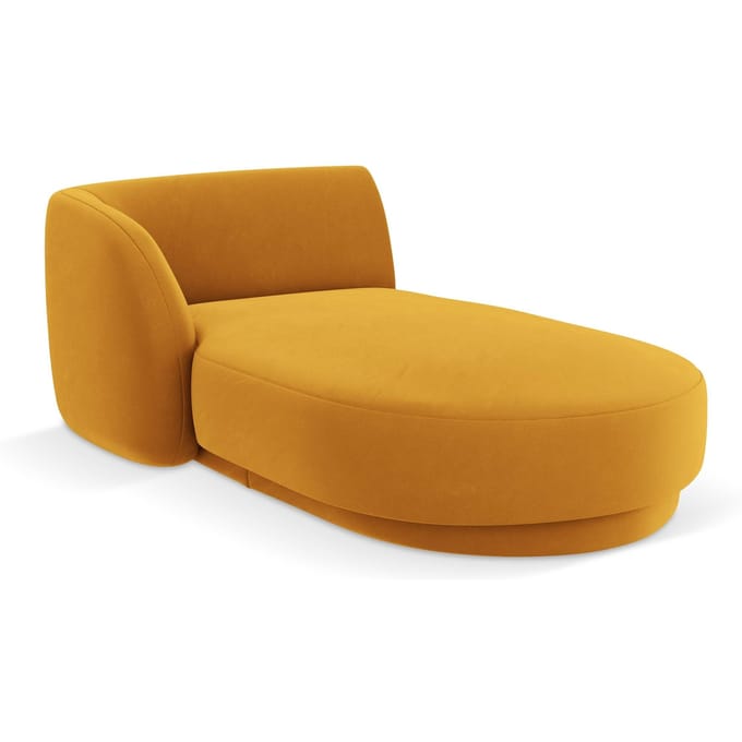 Chaise longue Miley links velvet | Micadoni Limited Edition