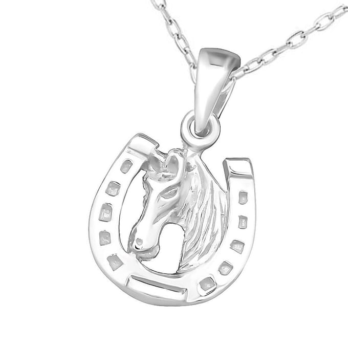 Montebello Ketting Hoefijzer - 925 Zilver E-Coating - ∅10mm - 45cm