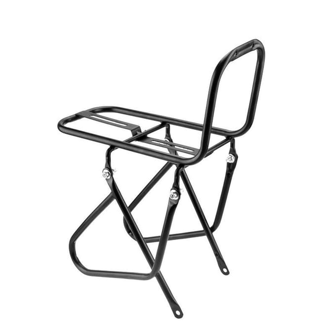 Support avant de vélo vtt, porte-bagages en acier, support de sacoche, capacité de charge jusqu'à 15KG/33lb noir