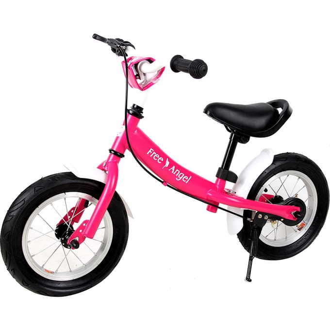 Spielwerk Loopfiets - Verstelbaar Stuur en Zadel Robuust 2-5 Jaar - Roze