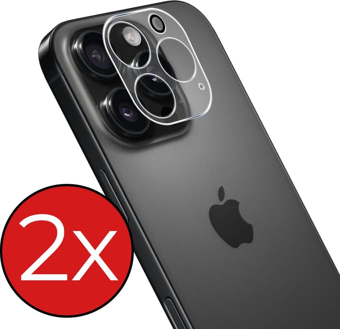 Camera Lens Protector - 2 Stuks - Geschikt voor Apple iPhone 16 Pro Max - Camera Screenprotector - Beschermglas - Gehard Glas - Tempered Glass - Screen Protector