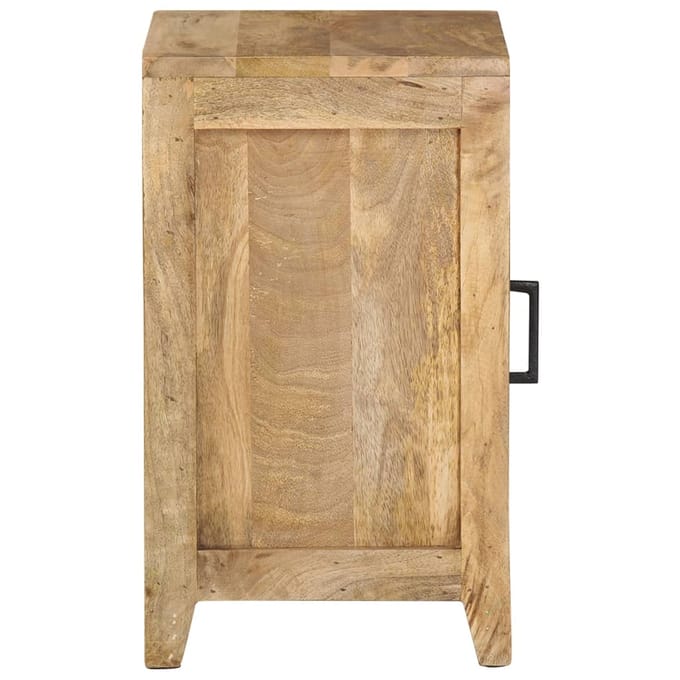 vidaXL - Nachtkastje - 40x30x50 - cm - massief - mangohout
