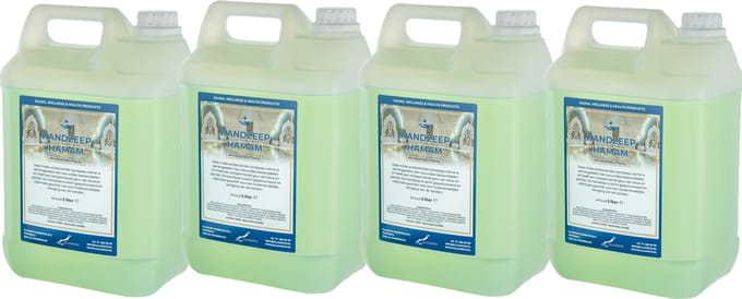 Handzeep Hamam 5 liter - set van 4 stuks - navulling - Voordeelverpakking