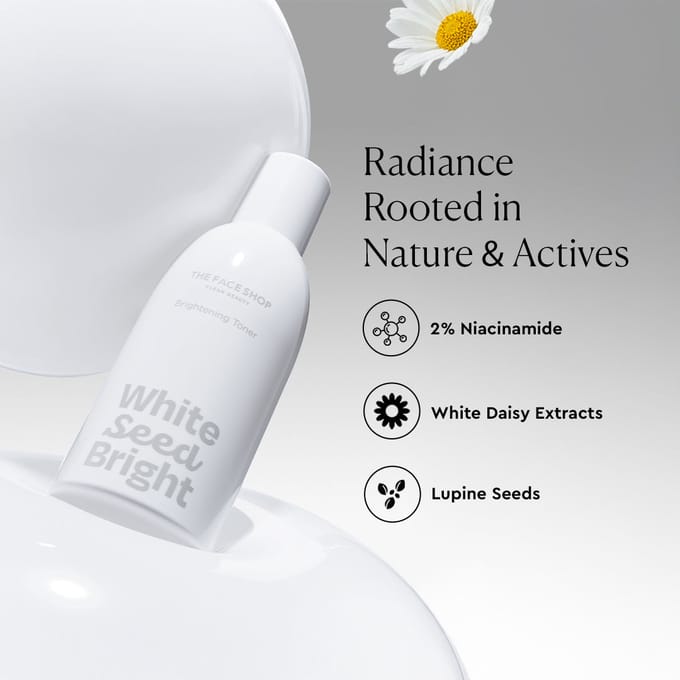 THE FACE SHOP White Seed Brightening Toner 145ml AUTHENTIC STORE white