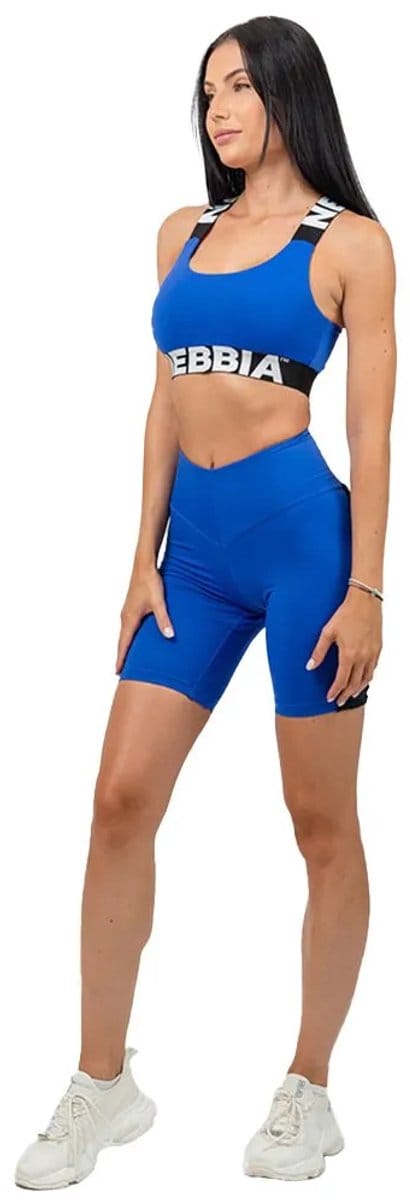 Nebbia High Waisted Iconic Korte Leggings Blauw M Vrouw