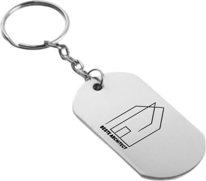 Akyol - architect sleutelhanger - Architect - architecten - beste architect - cadeau - verjaardag - 54 x 29mm