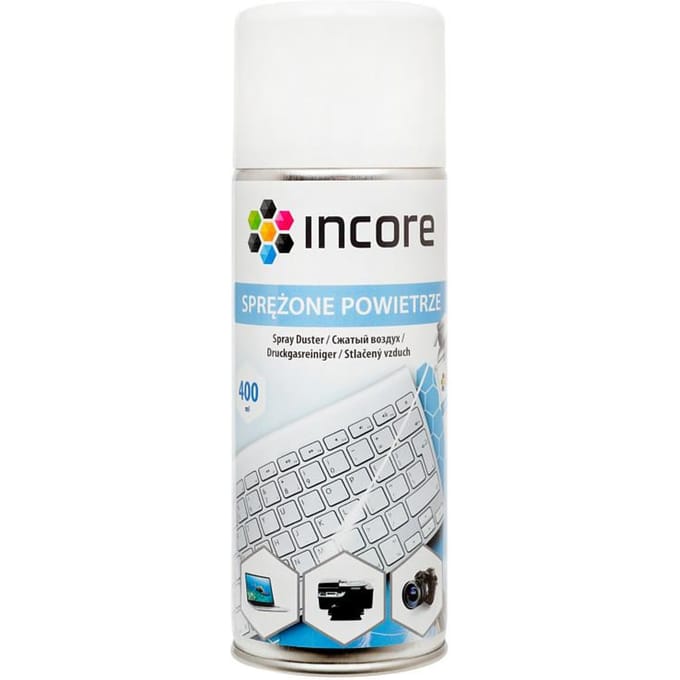 Incore - Gecomprimeerde Lucht Spray - 400 ml - Inclusief Plastic Buisje