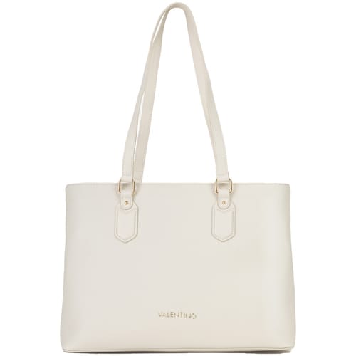 Mario Valentino Beige Polyurethaan Dames Schoudertas met Interne Zak