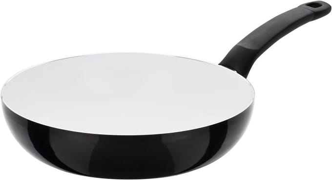 Stevige Aluminium Koekenpan met Krasvaste Keramische Coating