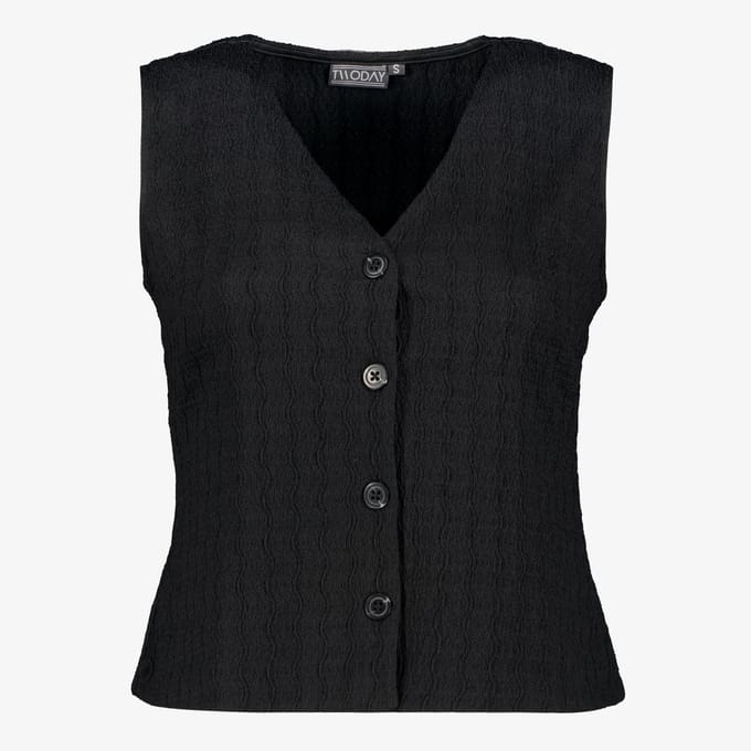 TwoDay dames gilet zwart - Maat S