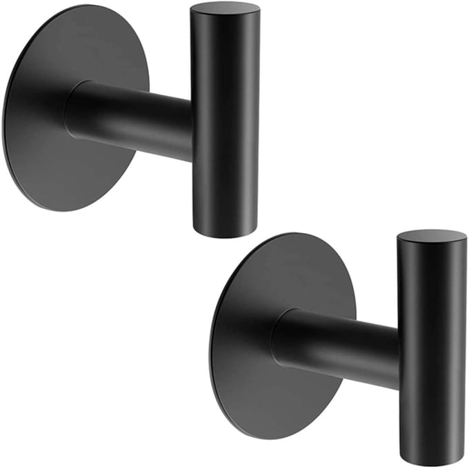 Go Go Gadget - Ophanghaak - Zelfklevend - Multifunctioneel - 1 set van 2 stuks - Zwart