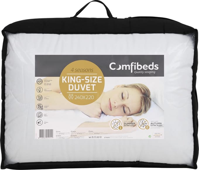 Topkwaliteit Comfibeds 4-seizoenendekbed (Kingsize) 240 x 220