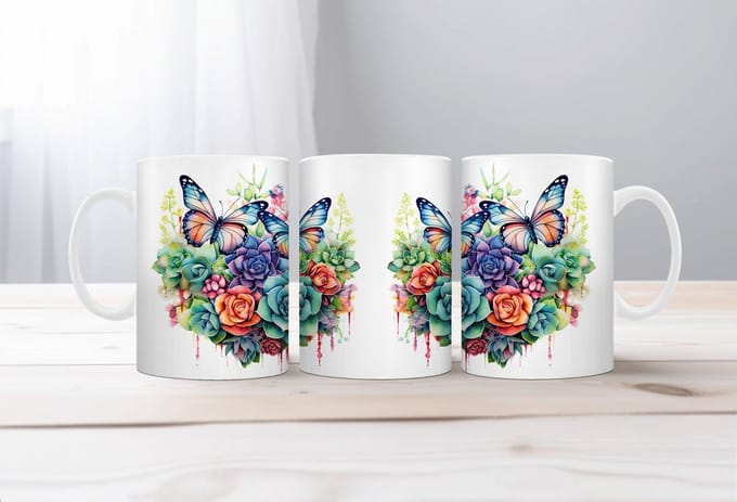 Auqarel koffiemok Cactus 6