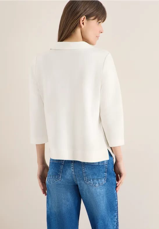 Poloshirt met structuur