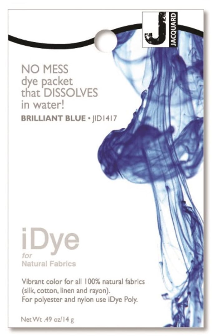 Jacquard iDye Natural textielverf Helderblauw 14 g