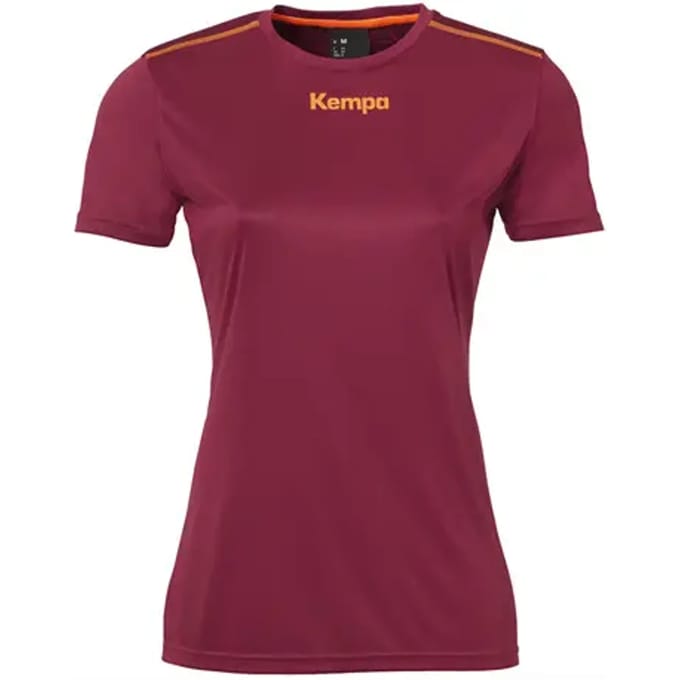 Kempa Poly Shirt Dames - sportshirts - bordeaux - Vrouwen