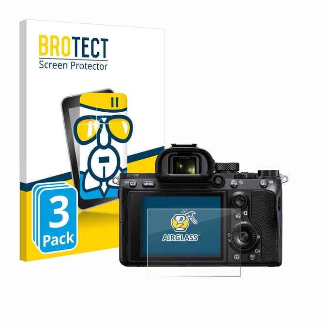 Screenprotector 3 Stuks voor Sony Alpha 7 III / 7R II / 7S II Beschermglas transparant