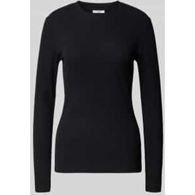 Slim fit shirt met lange mouwen van katoenmix