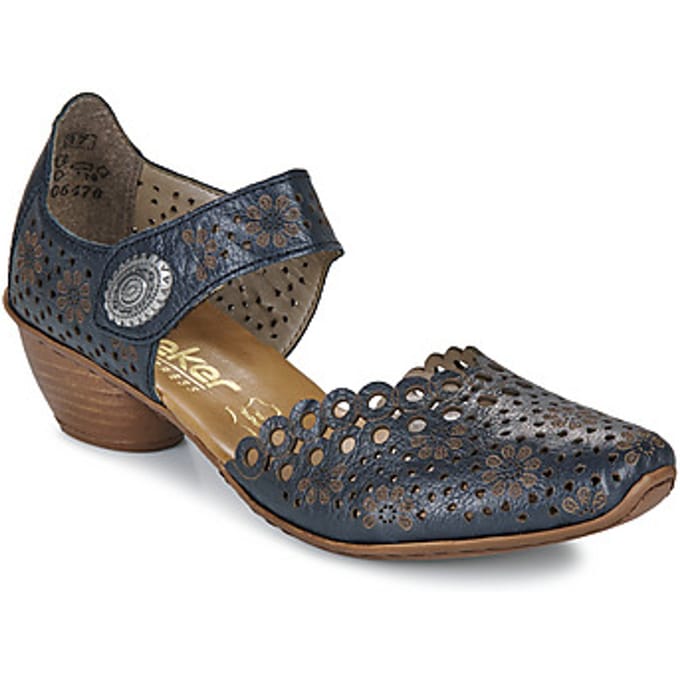 Leren sandalen met hak