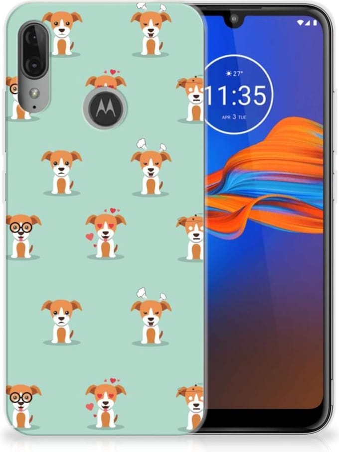 Motorola Moto E6 Plus TPU Hoesje Pups