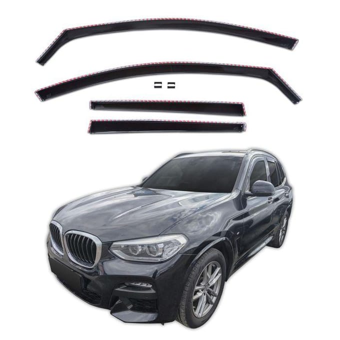 Déflecteurs d'air - BMW X3 G01 (2017-2023) - 4 pièces - Acrylique anti-UV - Montage facile