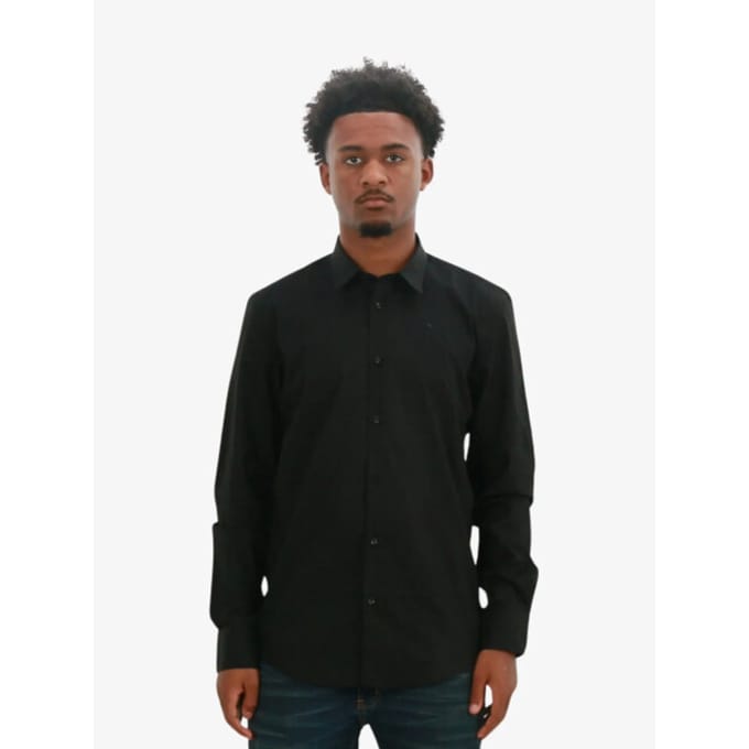 Antony Morato Shirt napoli slim fit in soft touch cotton fabric easy iron blac