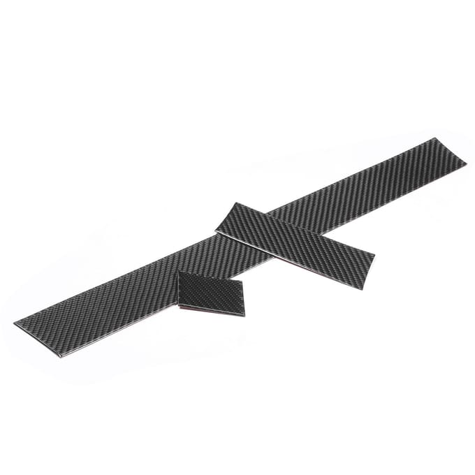 3 stuks Koolstofvezel Dashboard Paneel Sierlijst Cover Decoratie Geschikt voor 5 Serie E60 E61 2004-2010 black