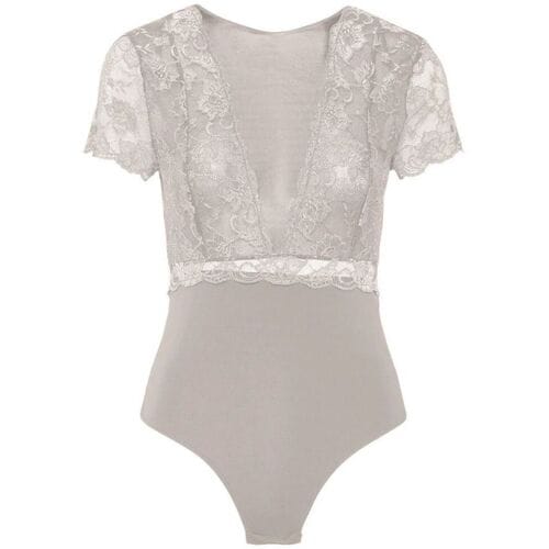 Onderhemden Pieces 17095132 SICCA-SILVER GRAY