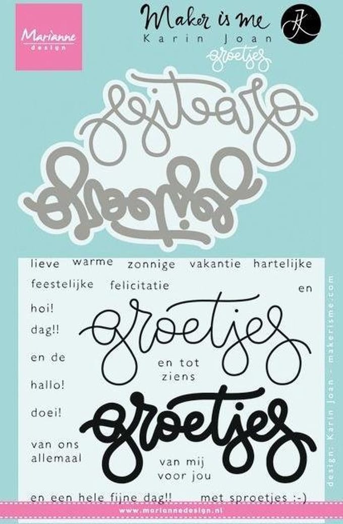 Clear Stamps Quote - Groetjes
