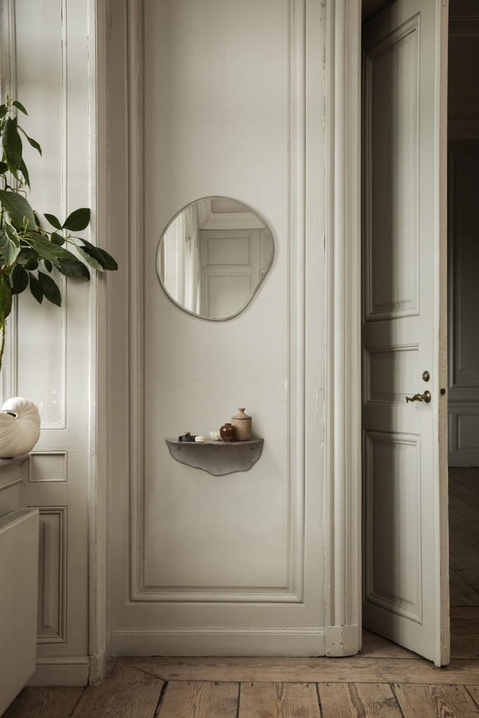 Ferm Living Pond Spiegel - chroom - klein