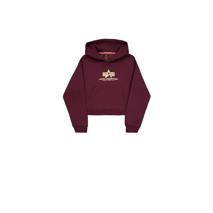 Gestreepte hoodie met pofmouwen voor dames Alpha Industries Basic