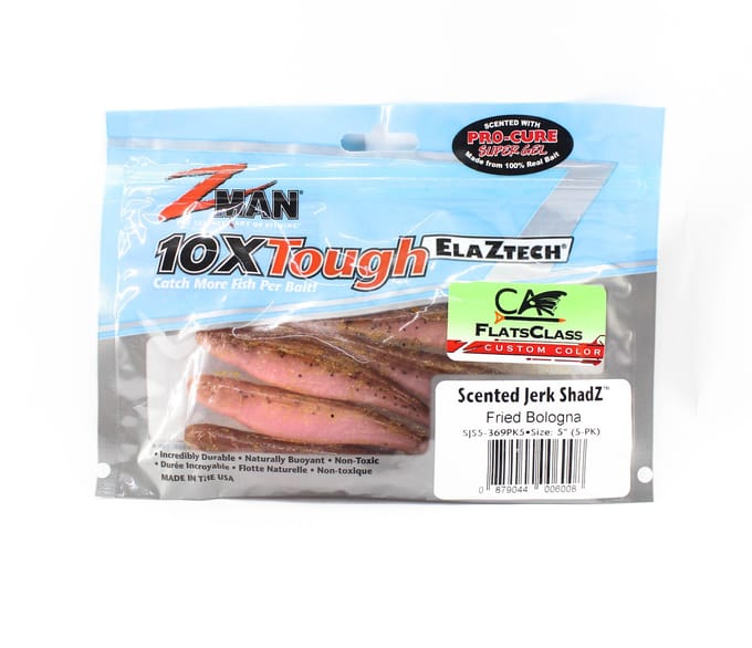 Leurre souple Zman Jerk ShadZ 5 pouces 5/paquet Bologne frite (6008)