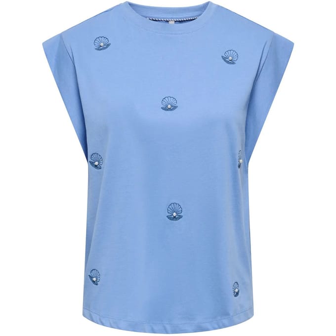 regular fit T-shirt van puur katoen model 'SHELINA'