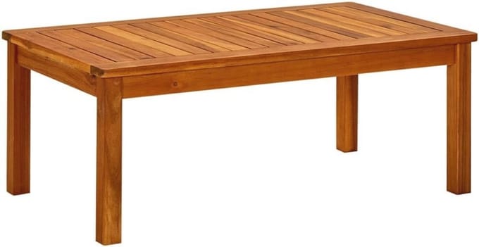 Elegante tuin salontafel van massief acaciahout 90x50 cm