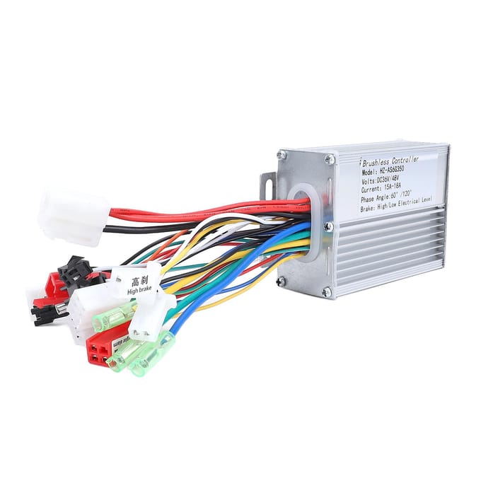 36V 48V 350W Borstelloze Controller Intelligente Elektrische Fiets Motorcontroller voor Elektrische Fiets white